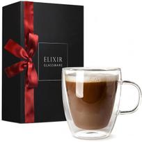 Termoatsparus dvigubo stiklo puodelis Elixir Glassware, borosilikatinis stiklas, 470 ml