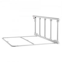 Lovos apsauginis turėklas, 122x80.5x44.5 cm, balta, sulankstomas metalinis
