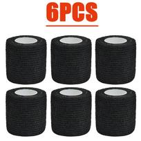 1-24Pcs Black Sport Self Adhesive Elastic Bandage Wrap Tape Elastoplast For Knee Support Pads Finger Ankle Palm 10cmX4.6cm