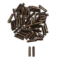 Avalynės Aksesuarai Batraiščiai Remonto Galai Pakeitimas Batraiščiai Kulka Agletai Antgaliai Batraiščio Galvutė 50PCS ruda