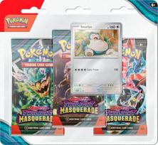 Žaidimo kortelės Pokémon SV06 Twilight Masquerade 3-Pack Blister EN Snorlax Pokemon TCG