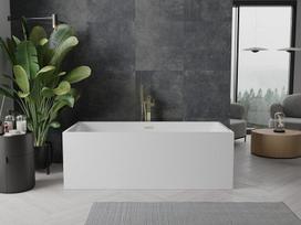 Mexen Nita laisvai pastatoma vonia 170 x 80 cm, balta, aukso šepetėlis - 52091708000-55