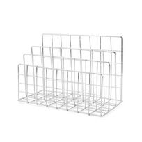 Ins Minimalistinis Geležinis Stalinis Laikymo Stovas Organizatorius Stalo Tvarkymo Stovas Dokumentų Knygų Stovas Stalas Daugiafunkcinis Laikymo Stovas 17.5*9*13.5cm sidabras