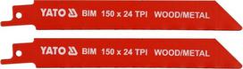 Yato pjūklų geležtės Bim 150mm 24tpi, 2 vnt.