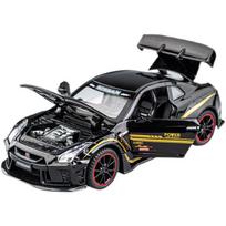1/32 Scale Nissan GTR R35 Alloy Racing Car Diecast Model Sound & Light Pull Back Toy Collection of Hobby Decorative Fine Ornaments juoda