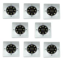 LED terasos saulės sodo lempa, 8 vnt