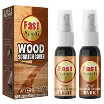 Réparation de Rayures - Renovateur Bois - Spray 30 ML - Couleur Claire et Foncée - Intérieur