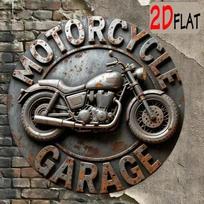 Vintažinis Retro Metalinis Motociklo Sieninis Ženklas 8 Colių Tvirtas Aliuminio Lenktyninio Dviračio Plokštelė Vyro Urvas Garažas Baras Dekoracija įvairiaspalvis