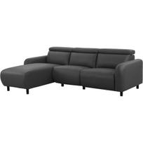 Kampinė sofa-reglaineris Notio Living Skaane, pilka