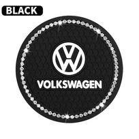 VW Naujam 2vnt Neslystantis Automobilio Deimantinis Vandens Puodelio Padėkliukas Cirkonio Silikoninis Kilimėlis Volkswagen VW Scirocco Jetta Beetle Golf CC Shar
