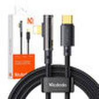 „McDodo CA-3390“ 36 W 1,2 m USB-C ir „Lightning“ kampo kabelis (juodas)