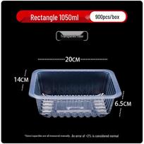 Sanbilai Thickened Fresh-Lock Takeaway Box skaidri
