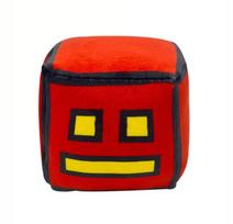 12cm New Halloween Geometry Dash Cube Plush Toys Small Box Pillow Stuffed Plushie Dolls Square Pendants Game Cute Birthday Gifts 12cm