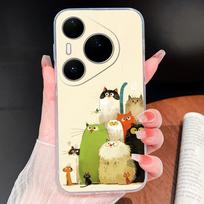 For Huawei Pura 80 70 Pro Plus Ultra Phone Case Cupid-Angel Soft Silicone Clear Cover For Huawei Pura80 70Pro+ Lightweight Funda Pura 70 Pro