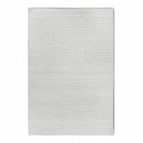 Rankomis austas vilnos kilimas 60x90cm, kremas, vienspalvis