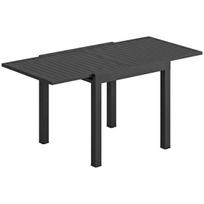 Sodo stalas ištraukiamas 80/160 x 80 cm, aliuminis, 4-6 asmenims, stačiakampis