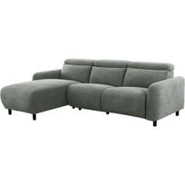 Kampinė sofa-reglaineris Notio Living Skaane, pilka