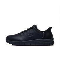 Skechers įslystami Darbo Nampa Cottonbud Moteriški Patogūs Žemi Laisvalaikio Batai Juodi 108218-BLK 36