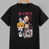 Nezuko Kamado Pure Cotton Men's and Women's Same T-shirt 2026 Summer Anime Printed Men New Casual Unisex Top Streetwear 4XL