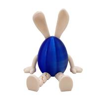 Easter Bunny 3d Art Decor With Pla Material For Spring Holiday Gift Idea Blue Silver