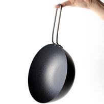 Ernest Small Pagaminta Japonijoje Lengva, nelipni Wok keptuvė/kepimo keptuvė, 18cm, Juoda, Tsubame-Sanjo, (A-77691) gray