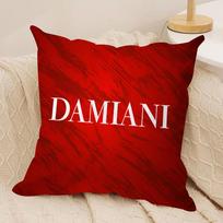 Italian Gorgeous D-Damiani Cushion Cover Short Plush Double-Sided Print Square Throw Pillow Covers Sofa Home Cushion Decor Peach skin 18*18(CM)-1Pcs