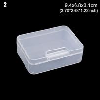 Organizacija Plastikinių papuošalų deimantų talpykla amatų karoliukų laikiklis piliulių laikymo reikmenų laikymo dėžutė 9.4x6.8x3.1cm