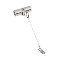 Boat Pipe Connector Hardware Portable Bimini Tops Folding Coupling with Lanyard for Cabin for 2.2cm tubes