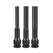 Deep Socket Hex Socket Adapter Extended Type Spanner Converter  AC Electric Wrench 3Pcs