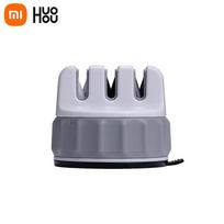 Xiaomi HUOOU, mini peilių galąstuvas, fiksuojamas, pagaląsti akmenį, trigubas ratas, galandimo akmenukai, galandimo įrankis, nešiojamas M balta