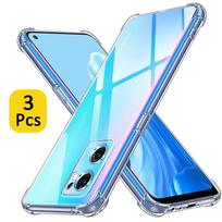 3 vnt. Skaidrus dėklas Oppo Find X5 Lite X5 Pro X3 Pro X3 Neo X3 Lite Storas Smūgiams atsparus Minkštas Silikoninis Telefono Dėklas Oppo Find X5 Oppo Find X5