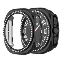 Bling Case for Samsung Galaxy Watch 7 Ultra 47mm Diamond Bumper With Hollow PC Protective Cover for Samsung Galaxy Watch 7 Ultra For Watch 7 Ultra 47mm juoda