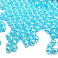 Akrilo ABS imitacijos perlas AB spalvoti apvalūs karoliukai, skirti „pasidaryk pats“ apyrankėms ir papuošalų priedams 6mm diameter, 2mm hole, 100 pcs/pack ežero mėlyna spalva