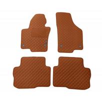 Kilimėliai QuiltyMats SKODA SUPERB 2008-2015 (4 vnt.), Brown-Brown /55-14