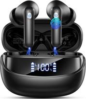 Belaidės ausinės Bluetooth 5.3, 35 val., vand. atsparios