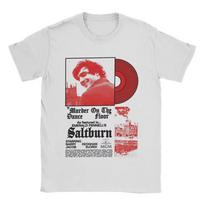 SALTBURN Murder On The Dance Floor Jacob Elordi Marškinėliai Vyriški Juokingi 100% Medvilnės Marškinėliai Apvalia Kaklo Trumpomis Rankovėmis Marškinėliai Vasariniai Drabužiai S balta