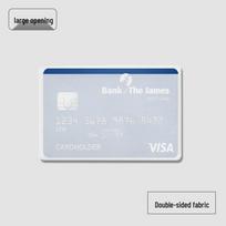 Sidabrinė RFID blokavimo apsauga nuo vagystės kortelių dėklas - Apsauga nuo demagnetizacijos ir NFC ekranavimas