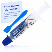 Termo pasta Terminė pasta AABCOOLING Thermal Grease 5 – 1 g – 12,5 W/mK – skirta CPU GPU procesoriams, mentelė, alkoholio servetėlė, nanokarboninė technologija, universal