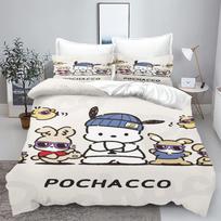 Hello Kitty Pochacco Duvet Cover Set Bedding Comforter Sets King Size   Children'S Bedding Set 3-Piece Christmas Decorations 135X200cm