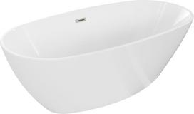 Mexen Eris laisvai pastatoma vonia 155 x 80 cm, balta, perleidimo šlifuotas nikelis - 53441558000-97