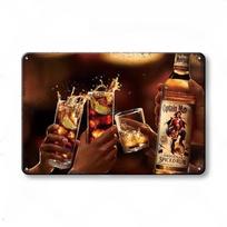 Vintage Drinking Rum Captain Morgan Tin Signs Posters Wall Decor Retro Metal Sign Havana Club Bacardi Kraken Plaque Bar Kitchen 20x30cm