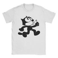 F-Felix The Cat Laughing  Merch Unisex T Shirt Cotton Tee Graphic  Tops T-shirt S