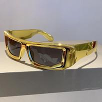 Y2K Big Frame Rectangle Sunglasses Women For Men Vintage Flat Top Sun Glasses For Men Luxury Brand Designer Steampunk Shades