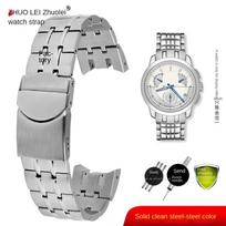 Swatch YRS403 YRS412 YRS402G nerūdijančio plieno laikrodžio apyrankė 21mm vyriškas lankas įgaubtas sidabrinė apyrankė Riešo dirželis Laikrodžio priedai 21mm sidabras