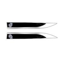 2 vnt. 3D metalinis automobilio sparno šoninis sparnas ašmenys ženklelis emblema lipdukas Volkswagen Polo Passat B5 B6 B7 T4 T5 Golf 4 5 6 Tiguan Jetta