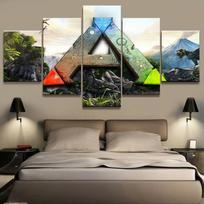 5 vnt. ARK Survival Evolved LOGO Žaidimo Paveikslai Sienos Menas Namų Dekoras Plakatas Drobė HD Spaudinys Tapyba Svetainės Dekoras 20x30 20x35 20x45 20x55cm