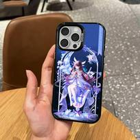 Cool G-Genshin-Impact-columbina   Phone Case For iPhone17,16,15,14,13,12,11 Plus,Pro Max Colored Silver Plated Inside Cover iPhone16