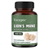Organic Lion'S Mane 1000 Mg Dietary Supplement, 120 Vegetable Capsules 120 Capsules