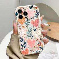 Case For Xiaomi Redmi Note 15 14 13 12 Pro Plus 5G 4G Redmi 15C 15 14C 13C 12C 13 A5 Soft Tulip Love Heart Leaves Flower Cover Note 15 Pro Plus 5G