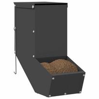 Rabbit Feeder Black 12.5 x 26 x 28.5 cm
